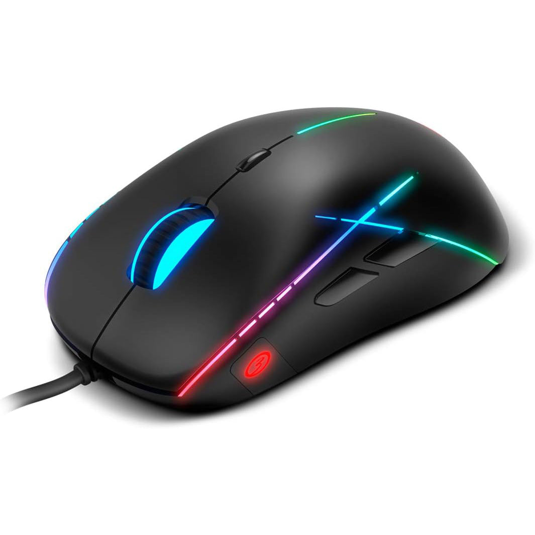 Mouse cu fir Ozone Neon X50 - ARGB Senzor Optic Pixart PMW3327 6200 DPI 8000 FPS 8 Butoane Ambidextru - OZNEONX50 - 8436587971341 - 5