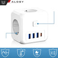 Priza Adaptor Alogy - 3 x AC USB 12 W 1 USB-C 15 Buton On/Off - NI2023EU - 5905601809531 - 5