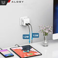 Priza Adaptor Alogy - 3 x AC USB 12 W 1 USB-C 15 Buton On/Off - NI2023EU - 5905601809531 - 9