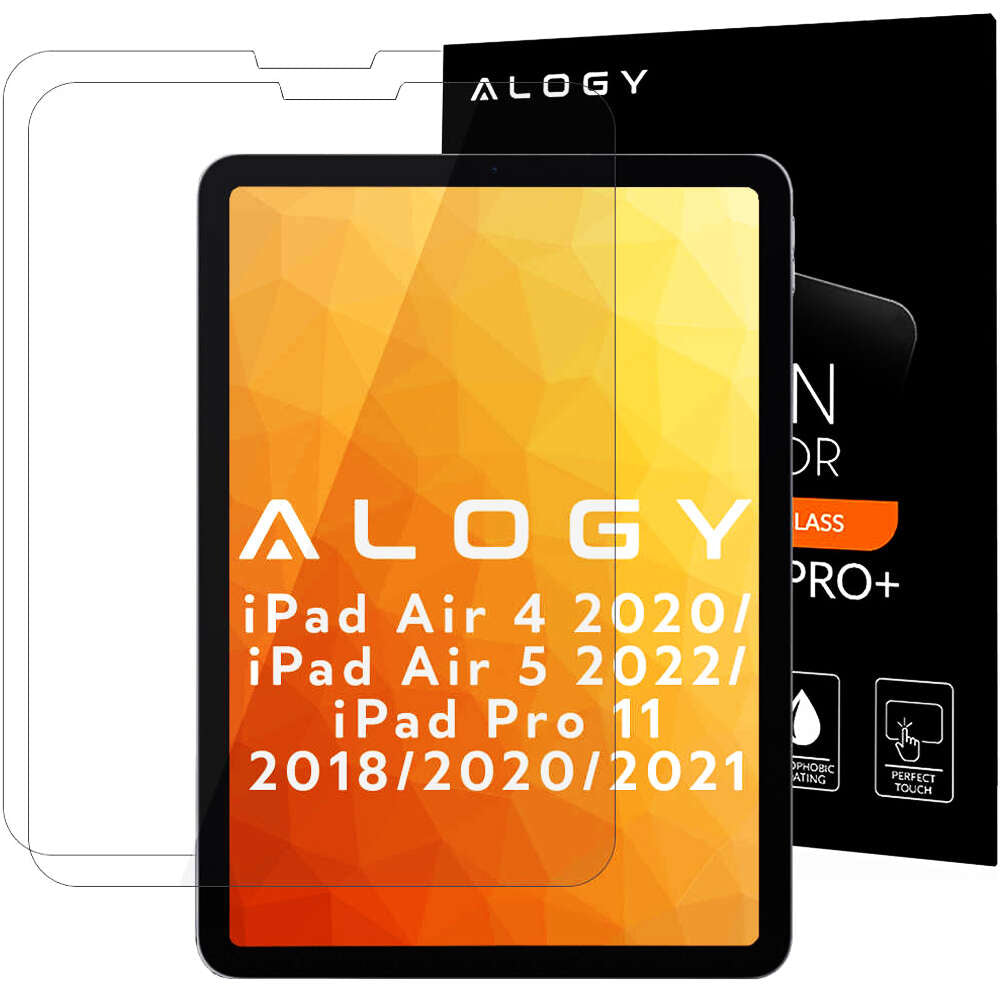 Set 2 x Folie Sticla Securizata 9H Alogy Ecran iPad Pro 11’’ (2022/2021/2020/2018) Air 5/4 - 4545/4545 - 5907765661215 - 1