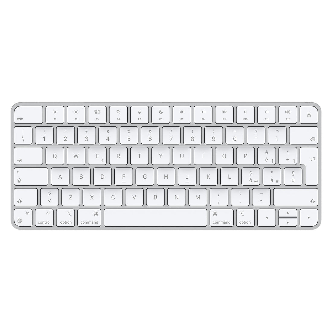 Tastatura Apple Magic Keyboard MK2A3T/A - Layout Italian QWERTY Wireless Reincarcabilă Bluetooth Aluminiu Silver/White Originala Resigilat