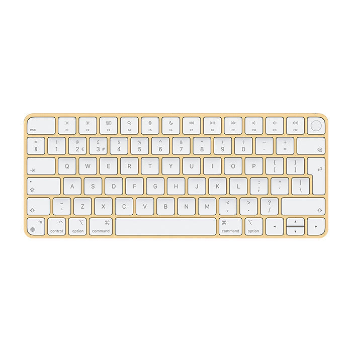 Tastatura Apple Magic Keyboard Touch ID Gold - Layout British QWERTY Wireless Reincarcabilă Bluetooth Aluminiu Originala Resigilat