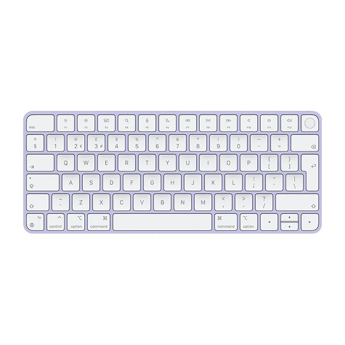 Tastatura Apple Magic Keyboard Touch ID Purple - Layout British QWERTY Wireless Reincarcabilă Bluetooth Aluminiu Originala Resigilat