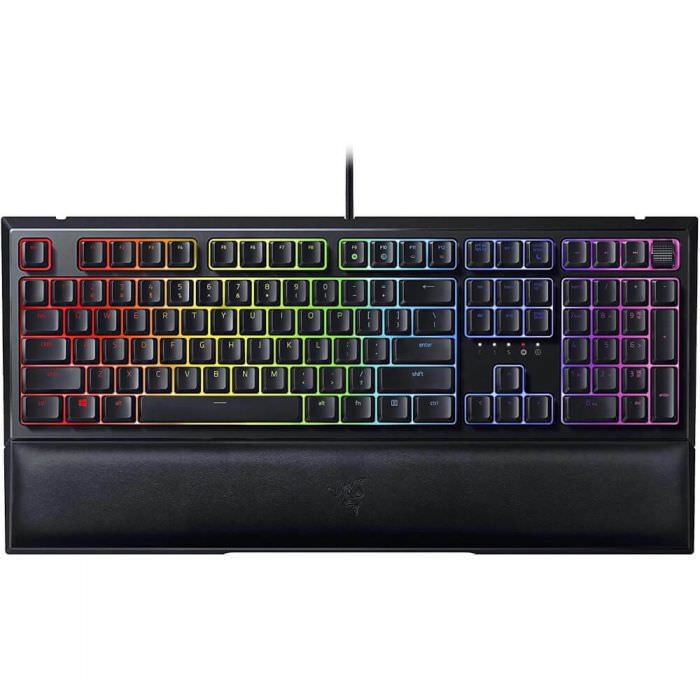 Tastatura Gaming Razer Ornata V2 - Iluminare Chroma RGB USB Tehnologie hibrida Suport Incheieturi Rotita Digitala - RZ03-03380100-R3M1