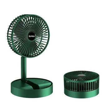 Ventilator portabil de Birou - 3 Viteze Extensibil 36 cm 2000 mAh Stand Smartphone - Verde - SP-Green - 1