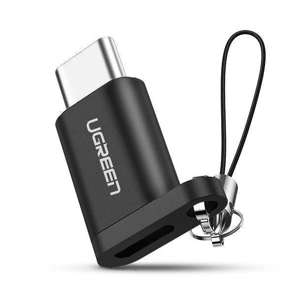 Adaptor Micro-USB la USB-C cu snur Ugreen - Black - 50551 - 6957303855513 - 1