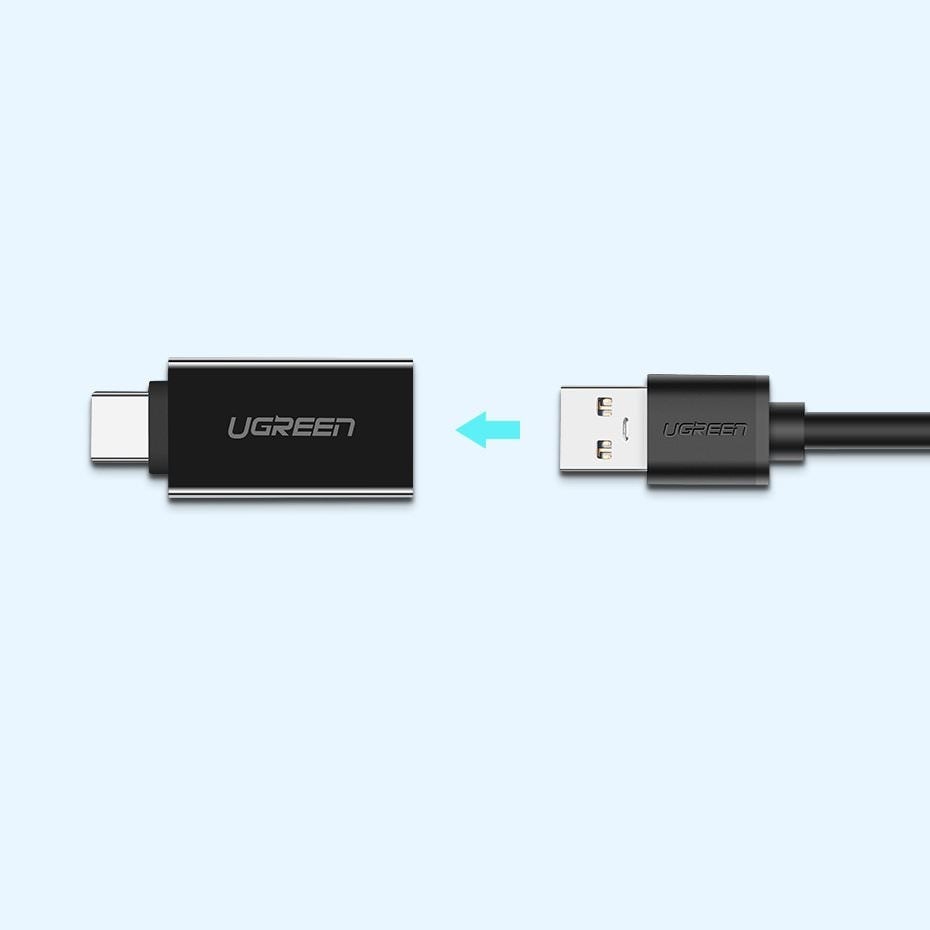 Adaptor USB 3.0 la USB-C OTG Ugreen - White - 30155 - 6957303831555 - 7