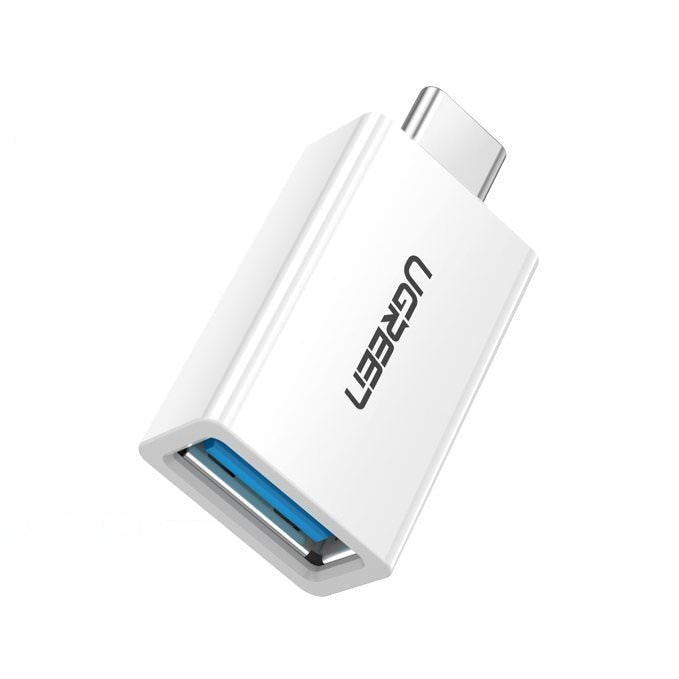 Adaptor USB 3.0 la USB-C OTG Ugreen - White - 30155 - 6957303831555 - 3