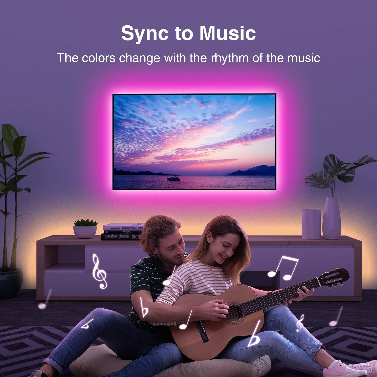 Banda LED Smart Gosund NiteBird SL3 - 2x5m Control Vocal RGB Programare App Google Alexa Music Sync - 6972391282324 - 6