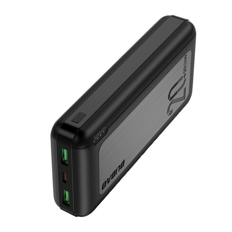 Baterie Externa Dudao K12PQ 20000 mAh - 20W 2 x USB USB-C Power Delivery Quick Charge 3.0 - Black - K12PQ + black - 6973687241216 - 3