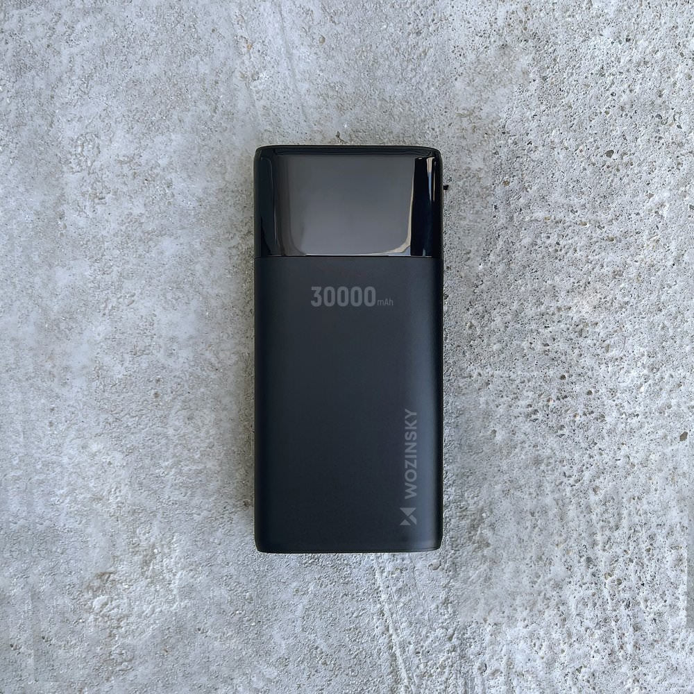 Baterie Externa Wozinsky 30000 mAh - 4 x USB 3A Display LCD - Black - WPB-001BK - 5907769300349