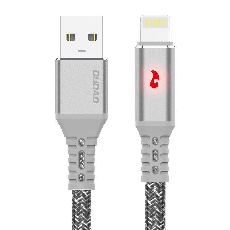 Cablu Incarcare & Date USB la Lightning cu indicator LED Dudao - 3A - 1 m - L7xL - 6970379618011