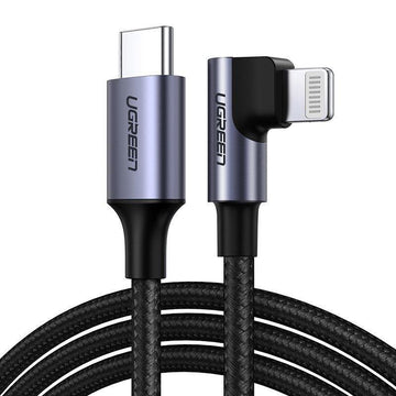 Cablu Incarcare & Date USB-C la Lightning curbat 90° Ugreen - MFI 3A - 1.5m - 60764 - 6957303867646 - 1