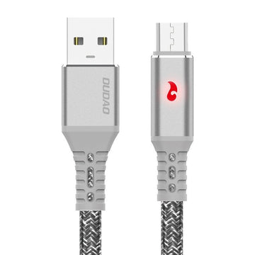 Cablu Incarcare & Date USB la Micro-USB cu indicator LED Dudao - 3A - 1 m - L7xM - 6970379618028