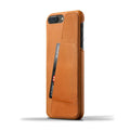 Husa Piele Naturala cu Buzunar Card Mujjo - iPhone 8 Plus / 7 - Tan - MUJJO-CS-071-TN - 8718546171604