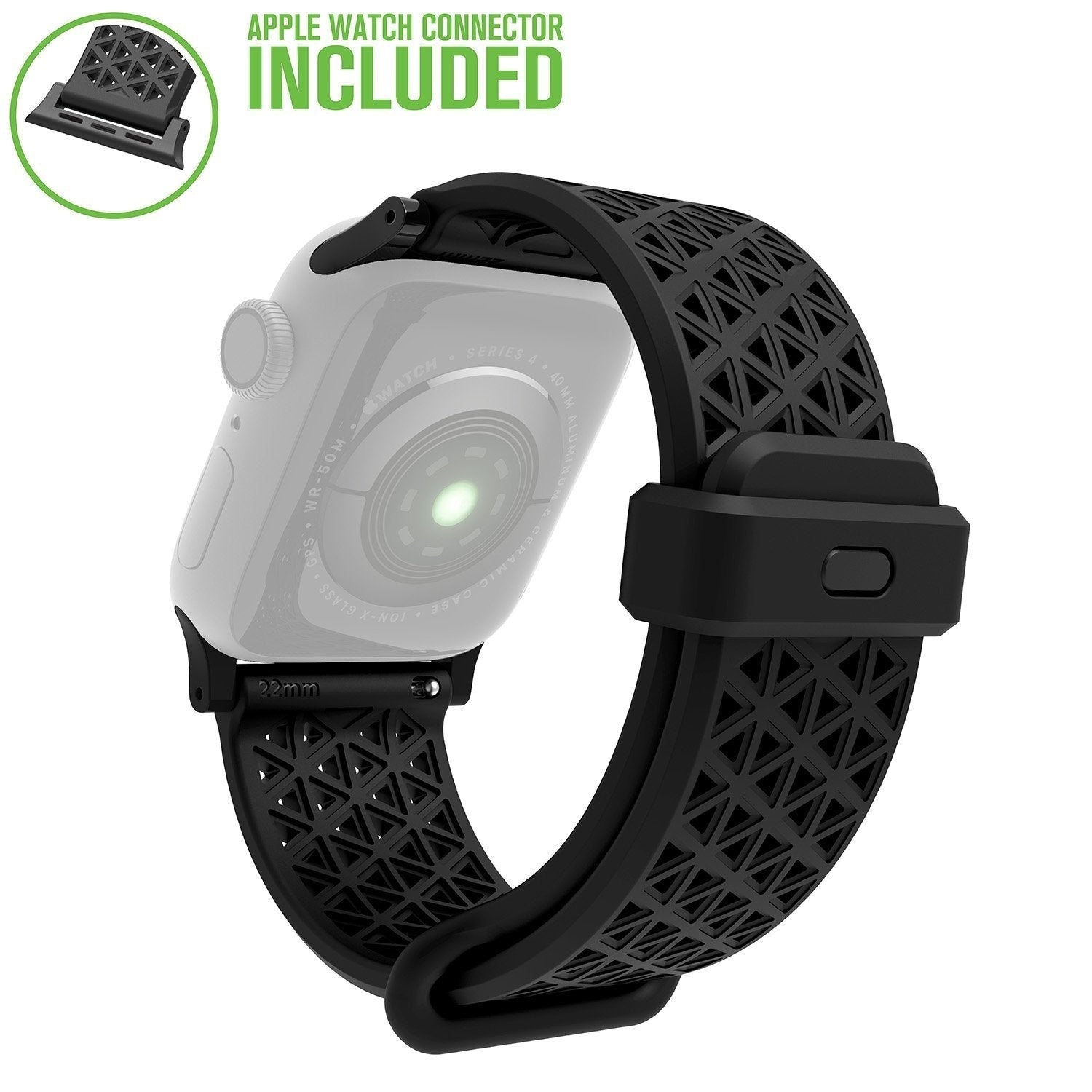 Curea Catalyst Sport Band - Apple Watch 1 2 3 4 5 6 7 8 & SE (40/38 mm) - CAT38SBBLK - 4897041792737