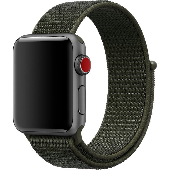 Curea Originala Nike Sport Loop Apple Watch MRJ42ZM/A - 45/44/42 mm Khaki Resigilat - 190198719089 - 1