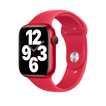 Curea Originala Sport Apple Watch MLD82ZM/A - S/M 41/40/38 mm Red Resigilat - 888462655682 - 1