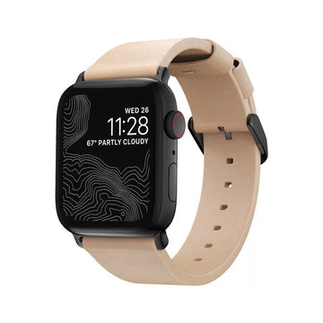 Curea Piele Naturala Nomad Modern Slim - Apple Watch 7/SE/6/5/4/3/2/1 - 41 / 40 / 38 mm - Natural - NM10jNB000 - 856500019369 - 1