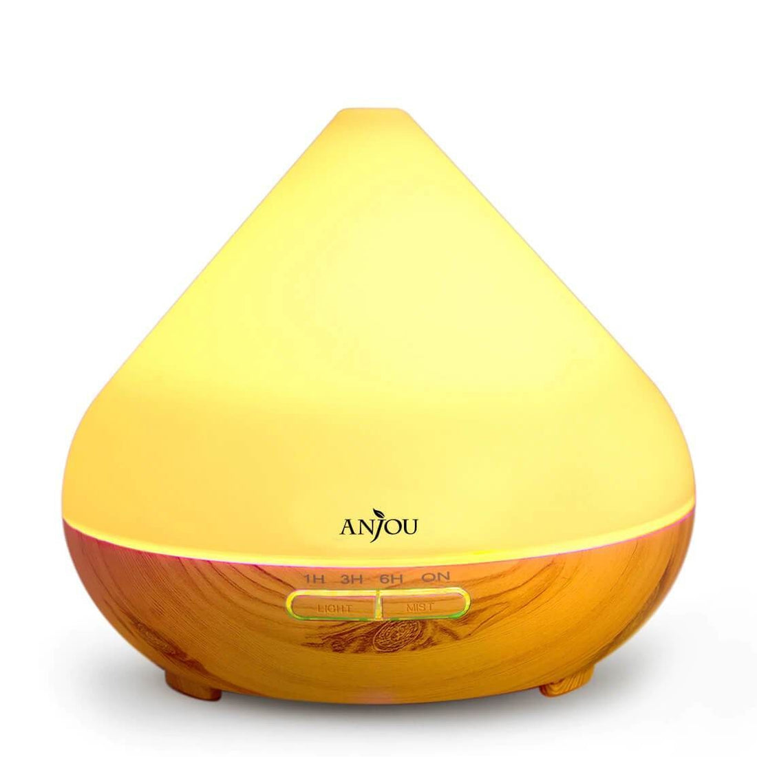 Difuzor Aromaterapie Anjou AJ-AD001 - Fara BPA 300ml pana la 8 ore LED cu 7 culori Inchidere automata - 6972103460569 - 1