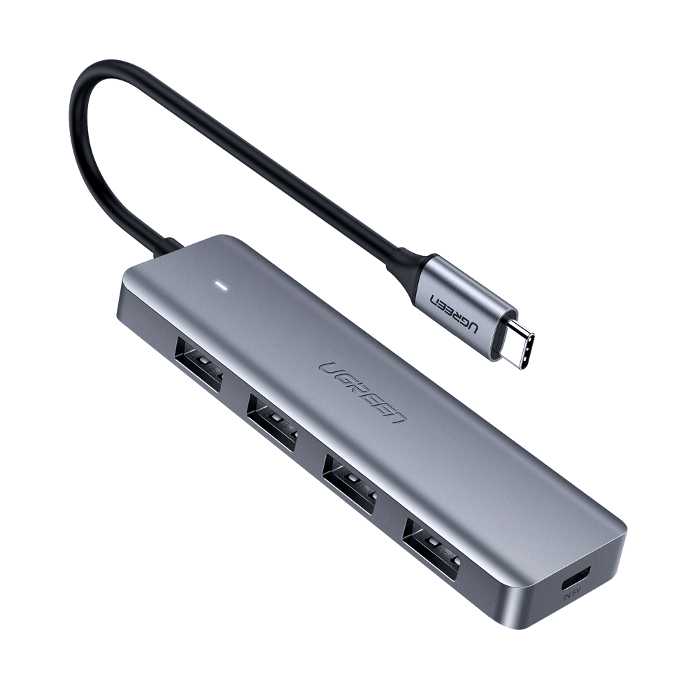 Hub USB-C Adaptor Ugreen - 4 x USB 3.0 + Micro-USB OTG - 70336 - 6957303873364 - 1