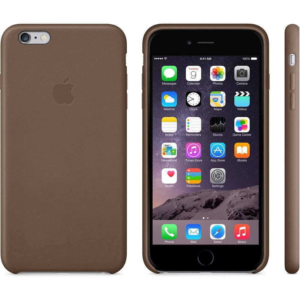 Husa Originala Piele Naturala Apple MGQR2ZM/A - iPhone 6(s) Plus Olive Brown - RESIGILAT - MGQR2ZM/A-R - 888462016001 - 8