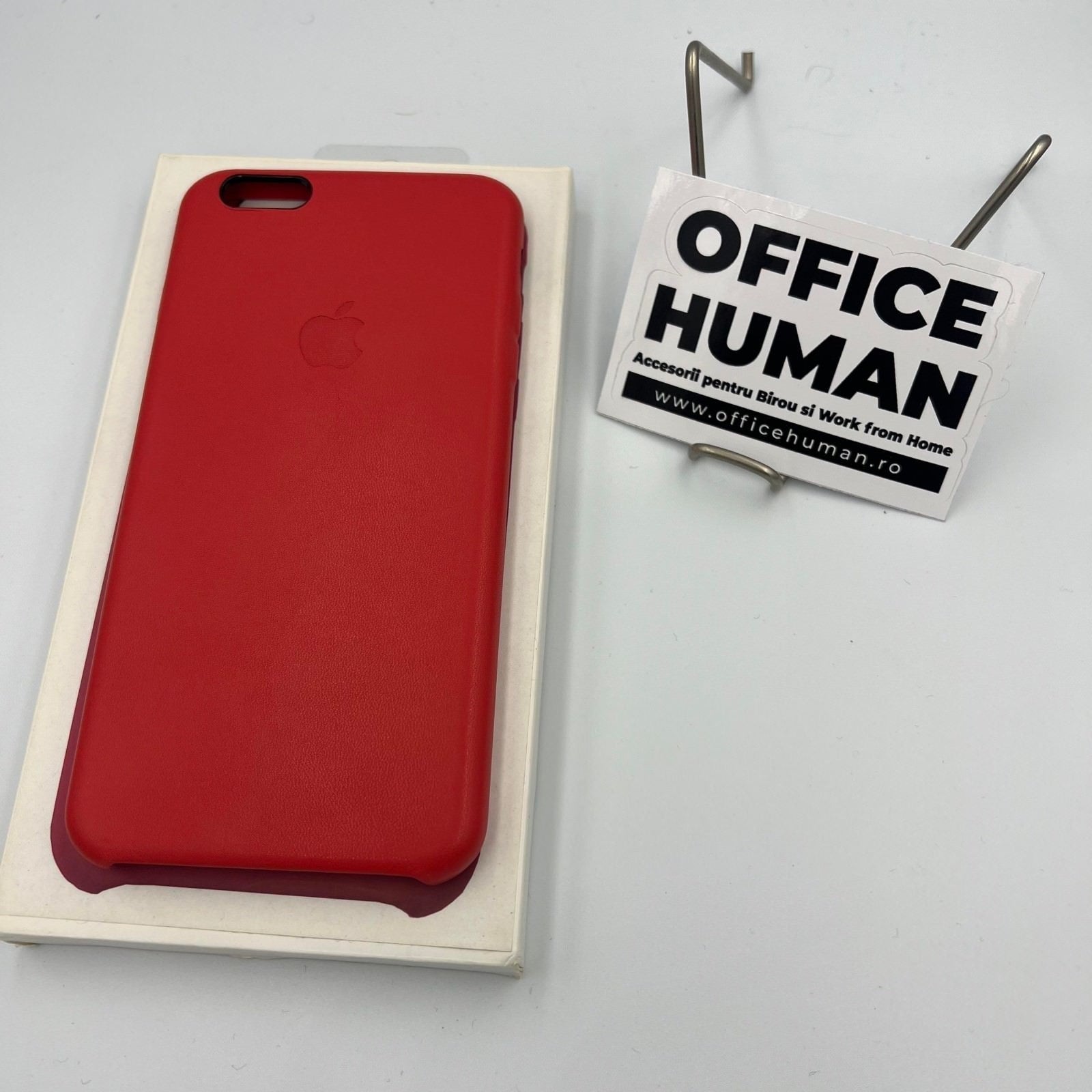 Husa Originala Piele Naturala Apple MKXG2ZM/A - iPhone 6(s) Plus Red Resigilat - 888462508087 - 4