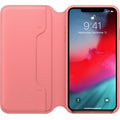 Husa Originala Piele Naturala Folio Apple MRX62ZM/A - iPhone XS Max Peony Pink - 190198763709 - 2