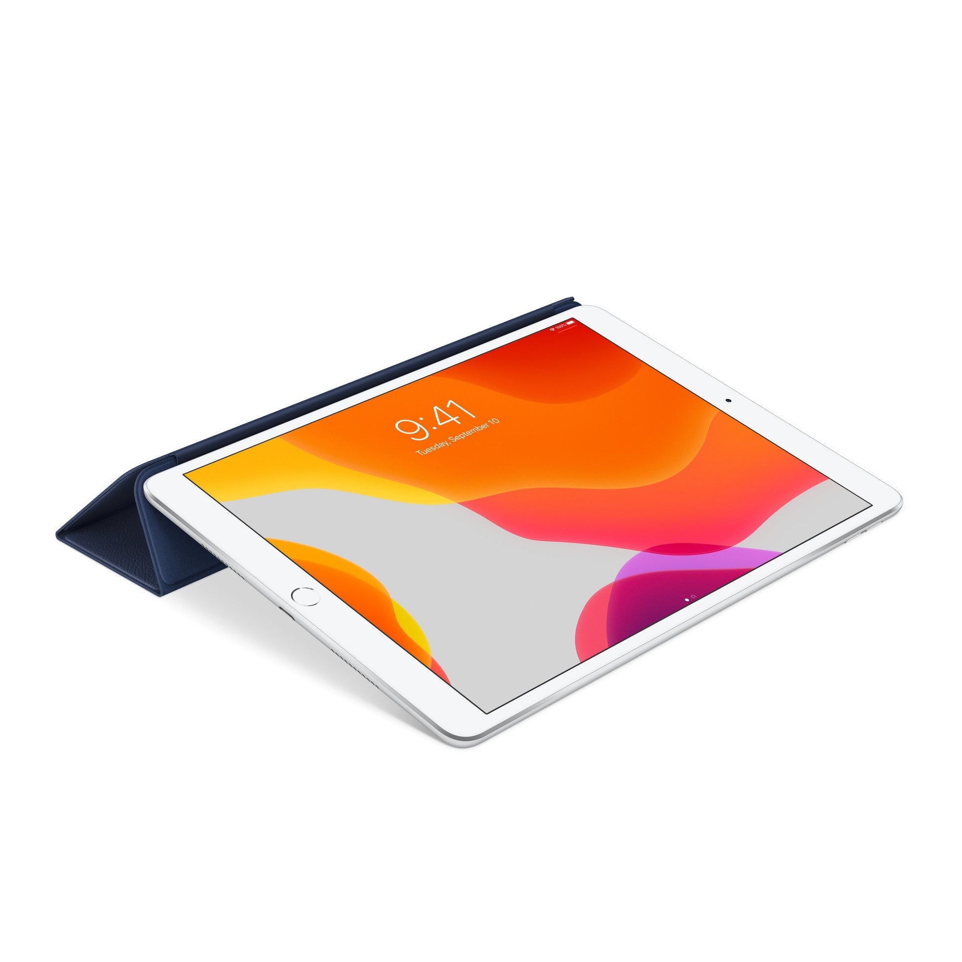 Husa Originala Piele Naturala Smart Cover Apple MPUA2ZM/A - iPad 9 8 & 7 Pro 10.5 Air 3 (2019) Midnight Blue Resigilat - 190198375940 - 5