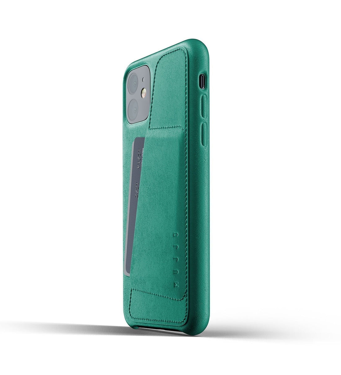 Husa Piele Naturala cu Buzunar Card Mujjo - iPhone 11 - Alpine Green - MUJJO-CL-006-GR - 8718546172274 - 1