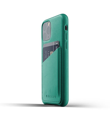 Husa Piele Naturala cu Buzunar Card Mujjo - iPhone 11 Pro - Alpine Green - MUJJO-CL-002-GR - 8718546172113 - 1