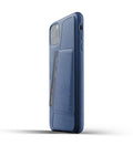 Husa Piele Naturala cu Buzunar Card Mujjo - iPhone 11 Pro Max - Monaco Blue - MUJJO-CL-004-BL - 8718546172182 - 16