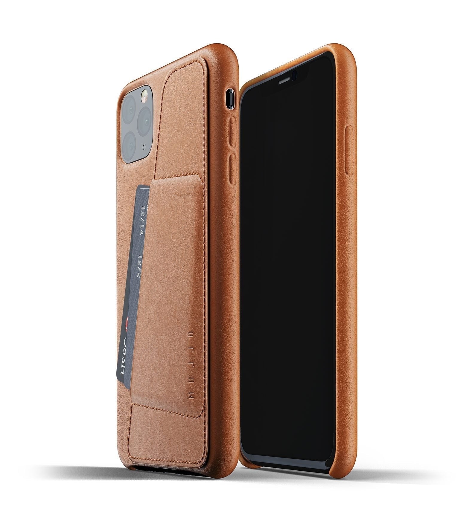 Husa Piele Naturala cu Buzunar Card Mujjo - iPhone 11 Pro Max - MUJJO-CL-004-TN - 8718546172168 - 2