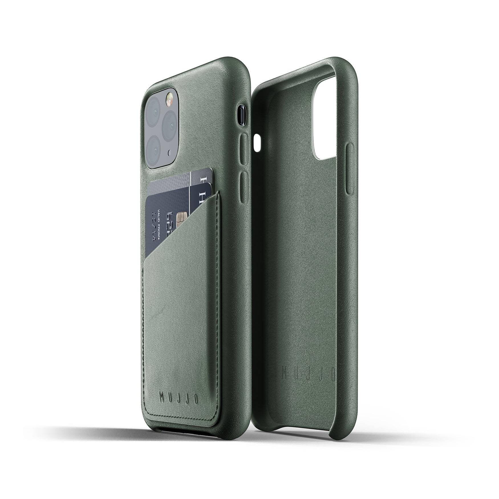 Husa Piele Naturala cu Buzunar Card Mujjo - iPhone 11 Pro - MUJJO-CL-002-GR - 8718546172113 - 25