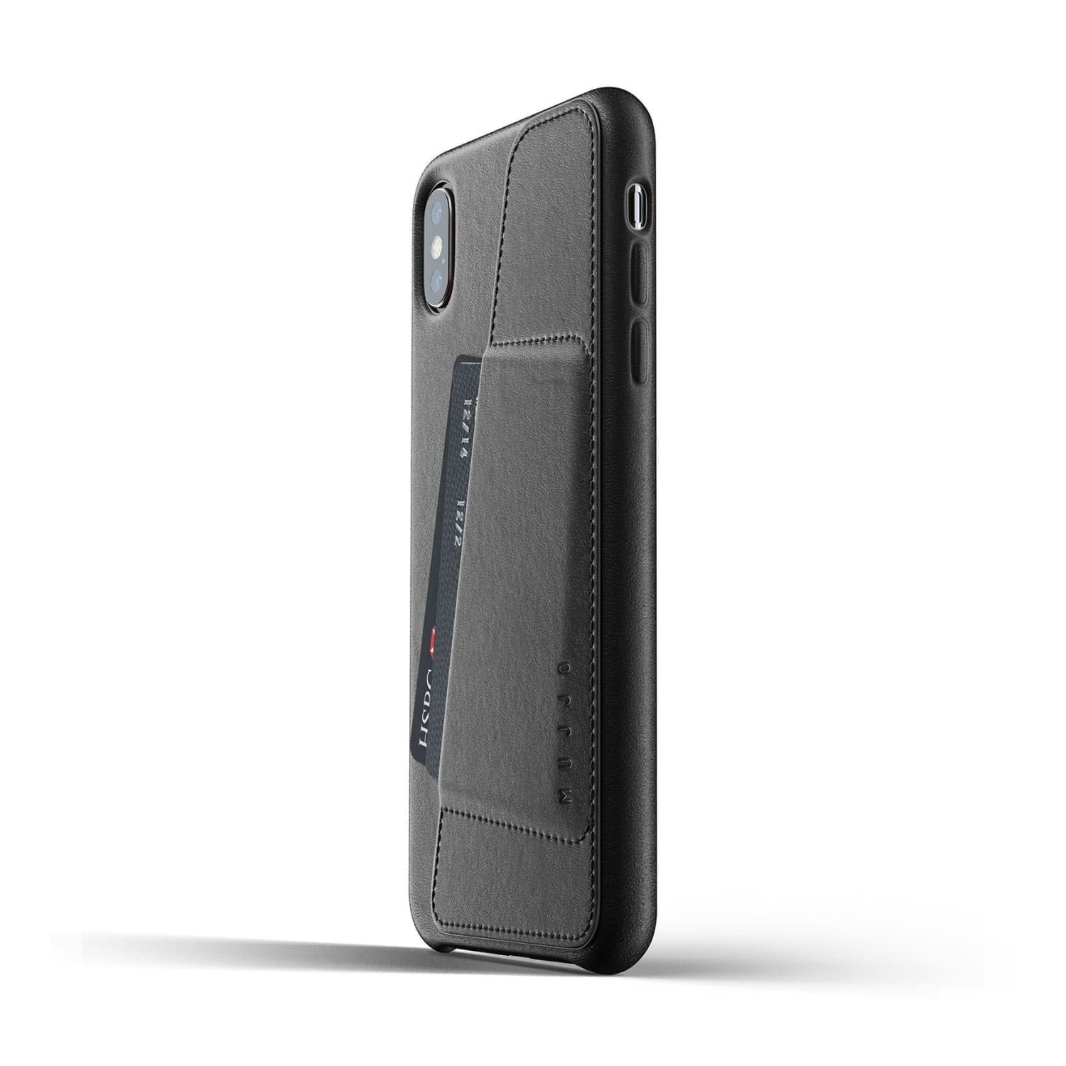 Husa Piele Naturala cu Buzunar Card Mujjo - iPhone XS Max - Black - MUJJO-CS-102-BK - 8718546171789 - 4