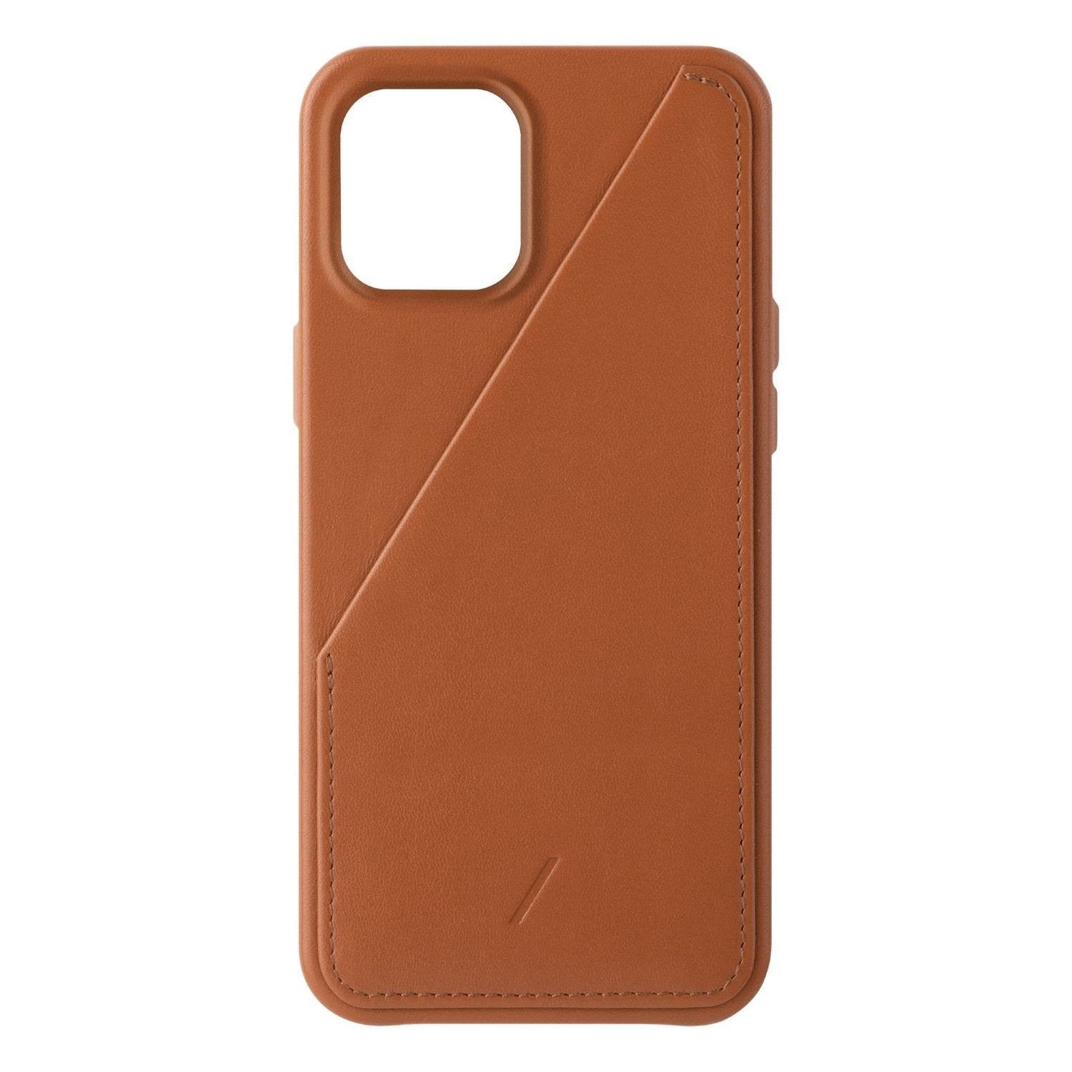 Husa Piele Naturala cu Buzunar Card Native Union Clic - iPhone 12 Pro Max - Tan - CCARD-TAN-NP20L - 4895200438670 - 1