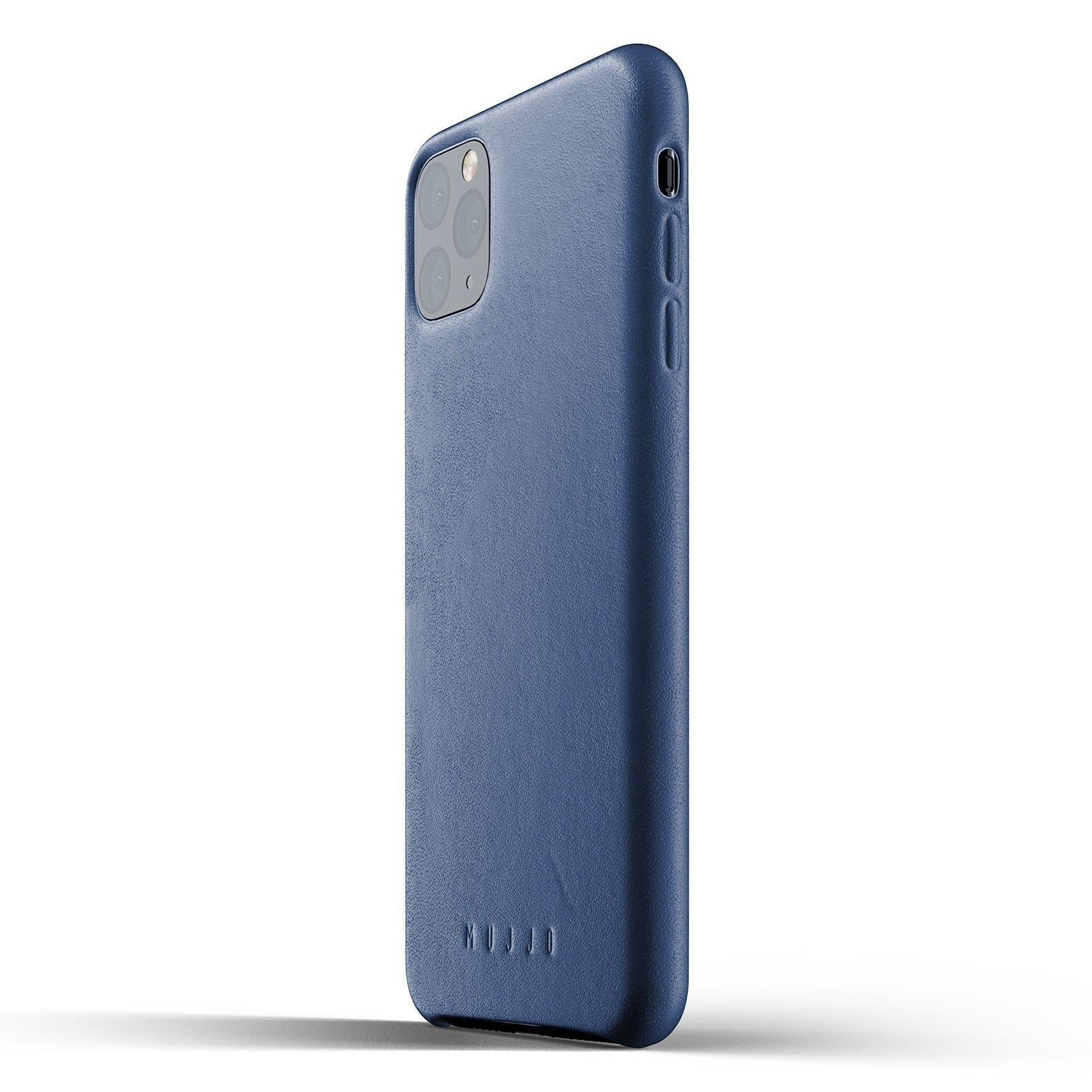 Husa Piele Naturala Mujjo - iPhone 11 Pro Max - Monaco Blue - MUJJO-CL-003-BL - 8718546172144