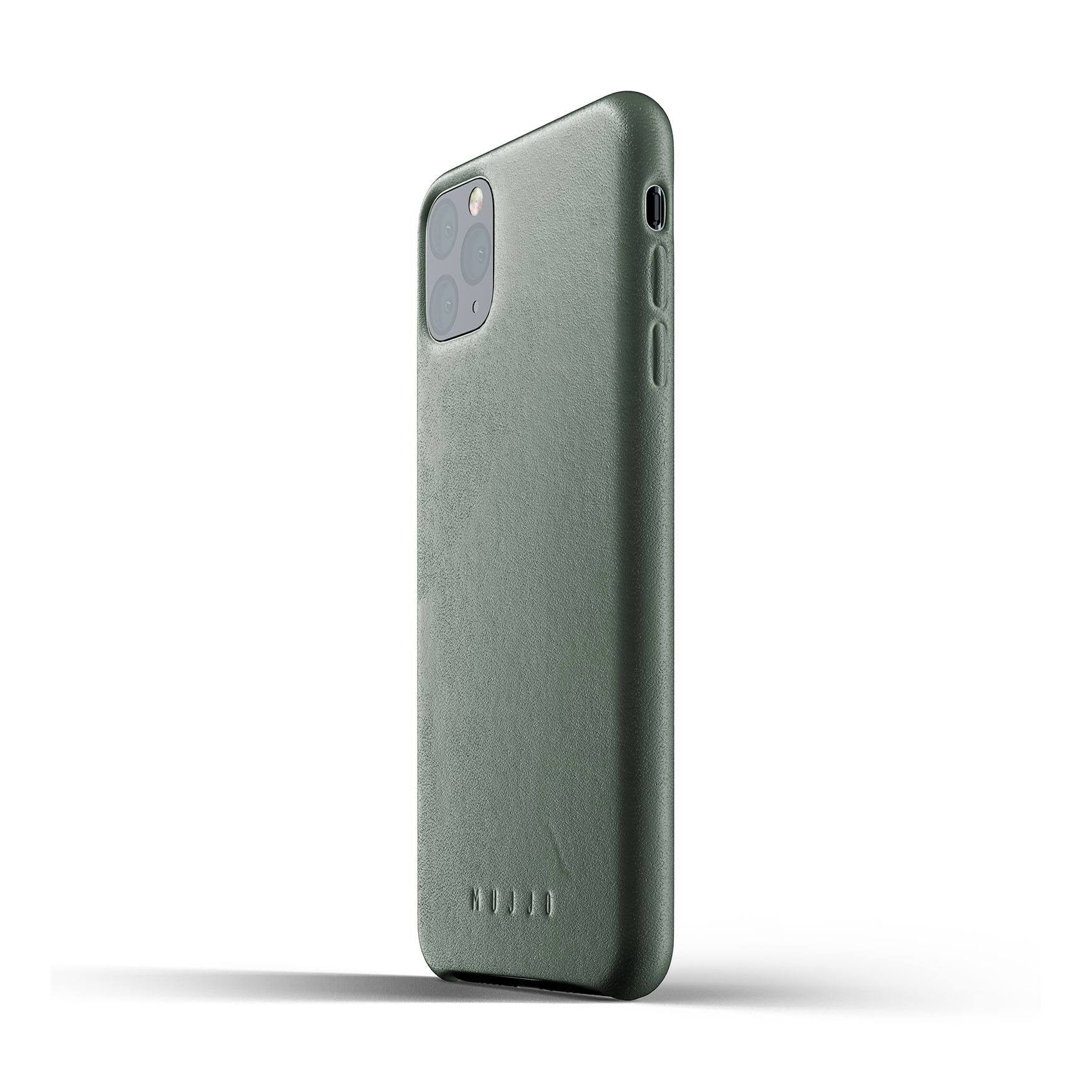 Husa Piele Naturala Mujjo - iPhone 11 Pro Max - Slate Green - MUJJO-CL-003-SG - 8718546172564 - 21