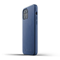 Husa Piele Naturala Mujjo - iPhone 12 & Pro - Monaco Blue - MUJJO-CL-007-BL - 8718546172625 - 25