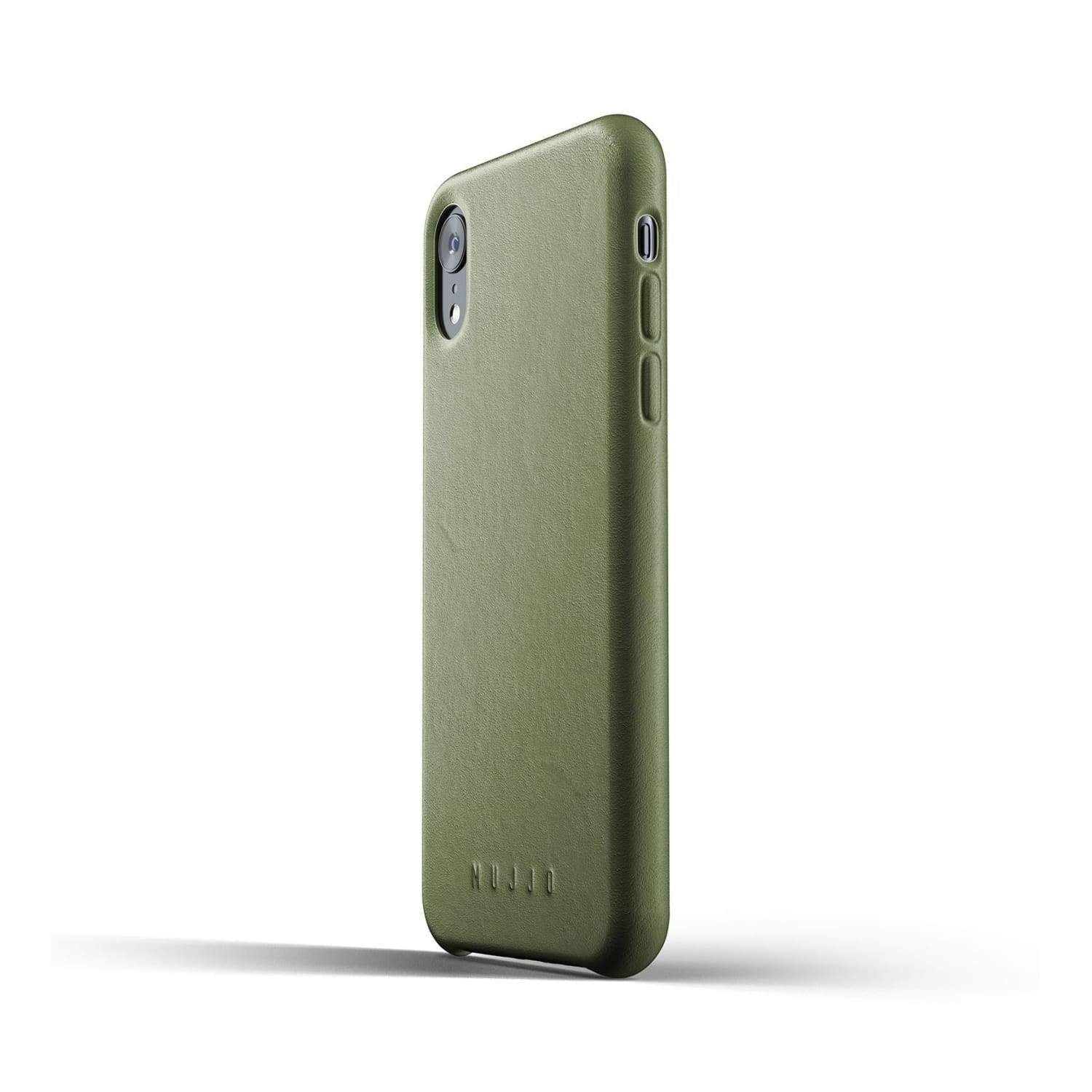 Husa Piele Naturala Mujjo - iPhone XR - Olive - MUJJO-CS-105-OL - 4