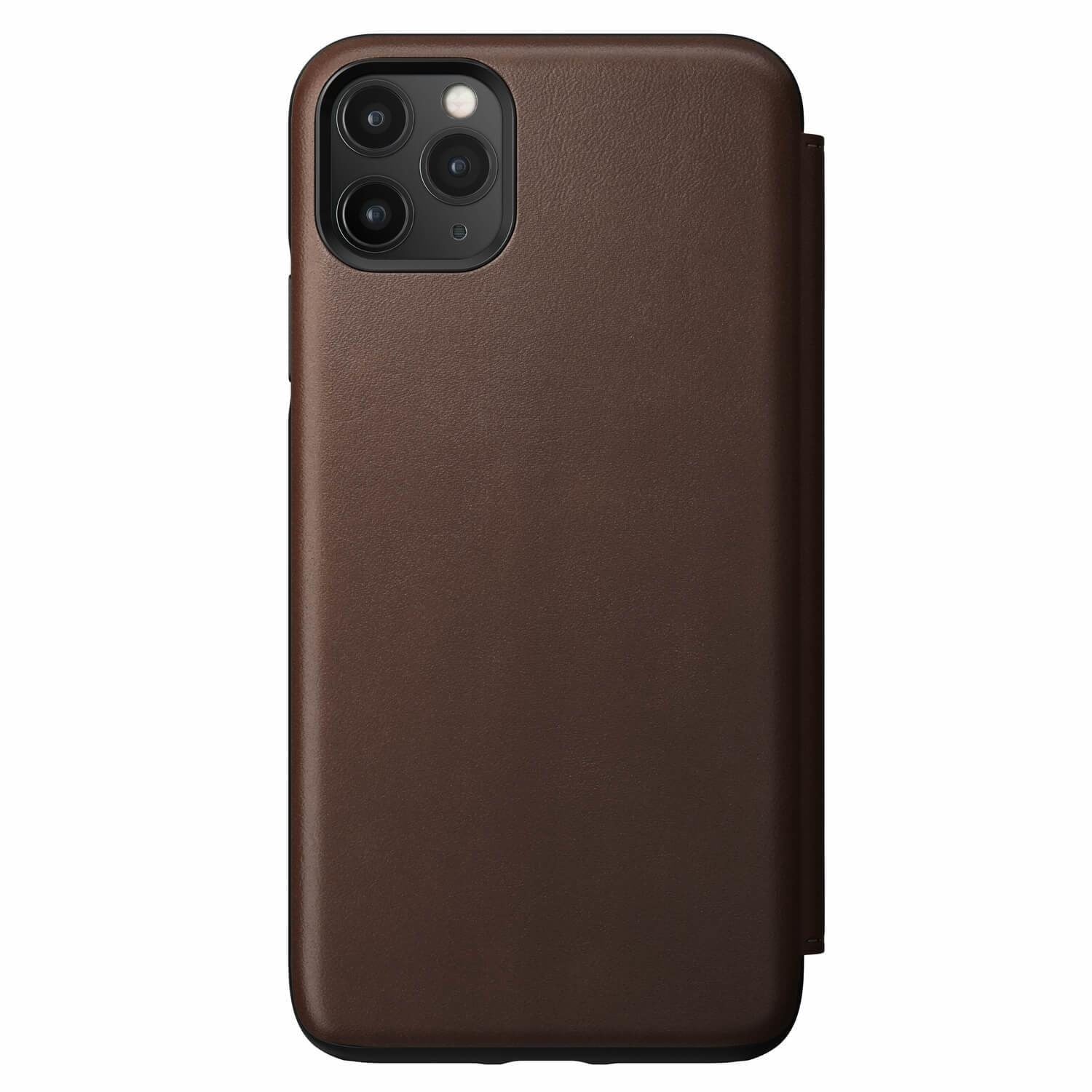 Husa Piele Naturala Nomad Rugged Folio - iPhone 11 Pro Max - Rustic Brown - NM21YR0000 - 856504015909 - 6