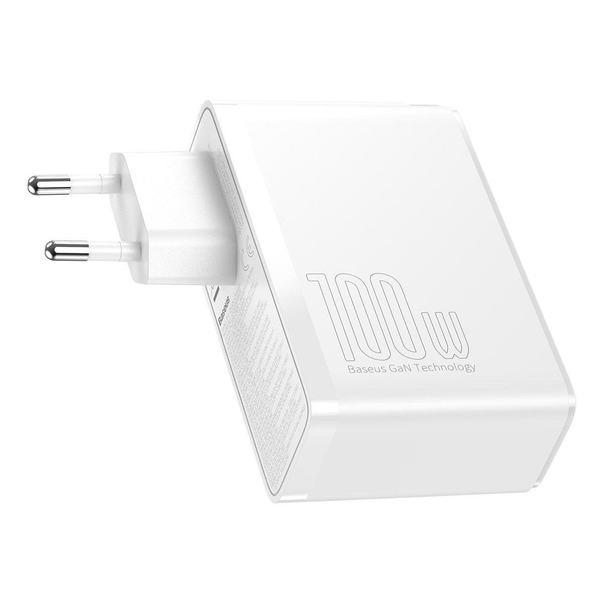 Incarcator Priza Baseus GaN2 Pro - 2 x USB-C USB 100 W Quick Charge 4.0 Power Delivery 3.0 Huawei SuperCharge Cablu - CCGAN2P-L02