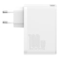 Incarcator Priza Baseus GaN2 Pro - 2 x USB-C USB 100 W Quick Charge 4.0 Power Delivery 3.0 Huawei SuperCharge Cablu - CCGAN2P-L02