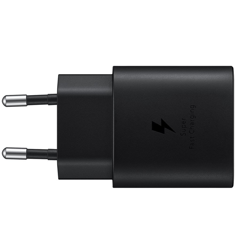 Incarcator Priza Original Samsung 25W EP-TA800NBEGEU - USB-C Power Delivery 3.0 Super Fast Charging - Black - 8806090973369 - 3