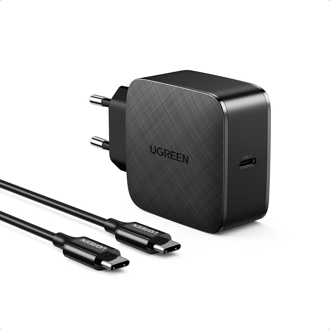 Incarcator Priza Ugreen GaN X CD217 - USB-C 65 W Cablu 2m PD 3.0 QC 4 + AFC FCP SCP - 40156 - 6957303841561 - 1