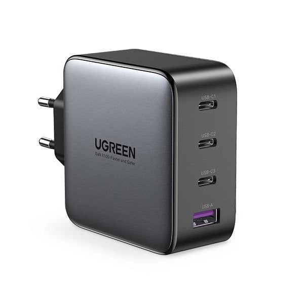 Incarcator Priza Ugreen GaN X Nexode CD226 100 W - 3 x USB-C USB Power Delivery QC AFC FCP SCP - 40747 - 6957303847471 - 1