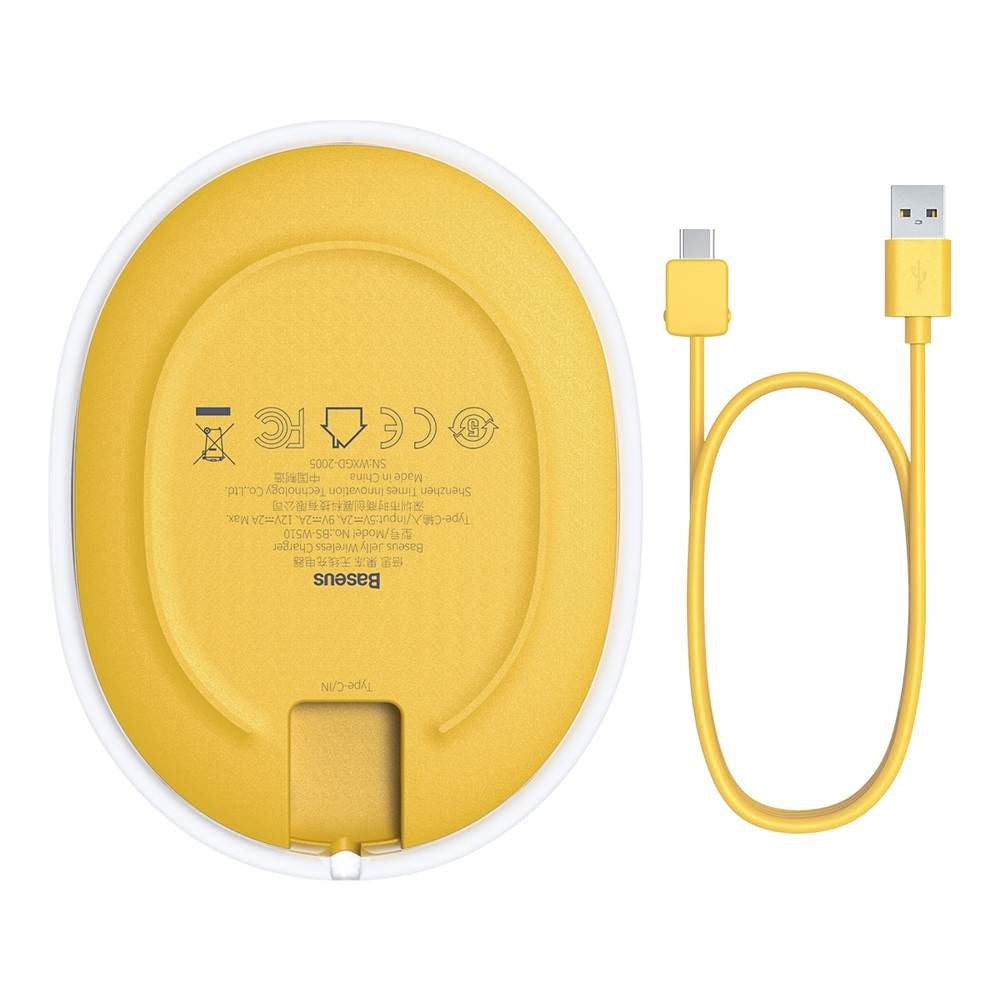 Incarcator Wireless Baseus Jelly - Qi 15W Quick Charge 3.0 - WXGD-01 - 6953156223691 - 15