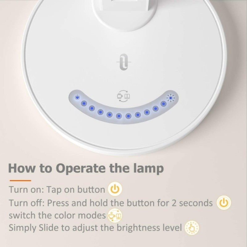 Lampa de birou LED TaoTronics TT-DL13 - 12W 410 lm 5 Moduri & 7 Niveluri Luminozitate Protectie Ochi Control Touch - 78-84700-037