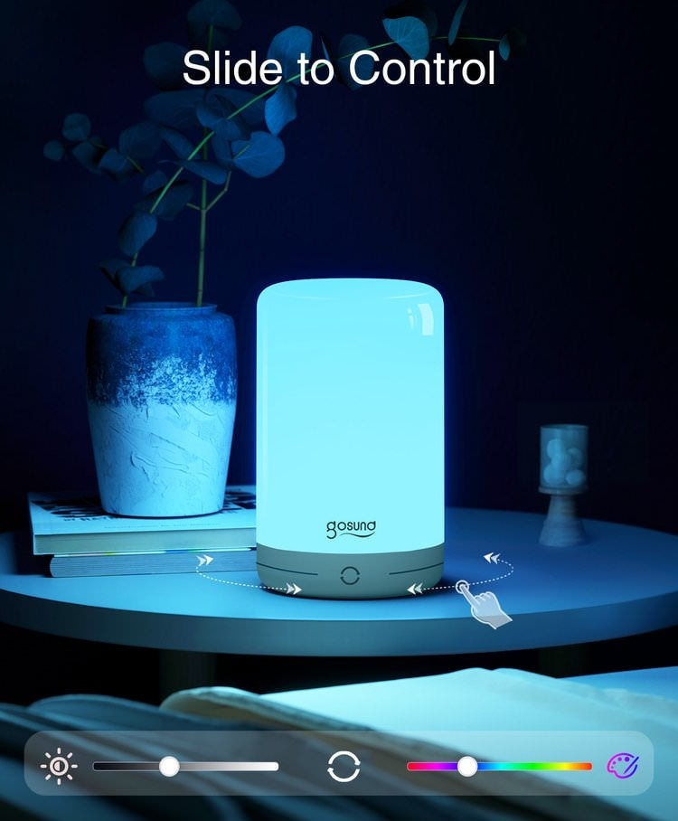 Lampa Smart LED Wireless Gosund NiteBird LB3 - 6W 350 lm RGB Alexa Google Reglabil Control Touch - 6972391281242 - 7