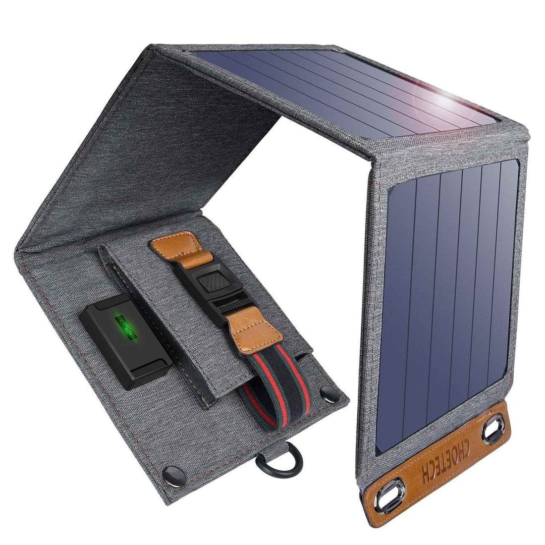 Panou Solar Portabil Choetech - 14 W Port USB Pliabil Impermeabil - SC004 - 6971824970456 - 1